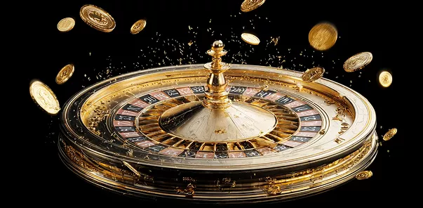 عجلة روليت ذهبية تنثر العملات
